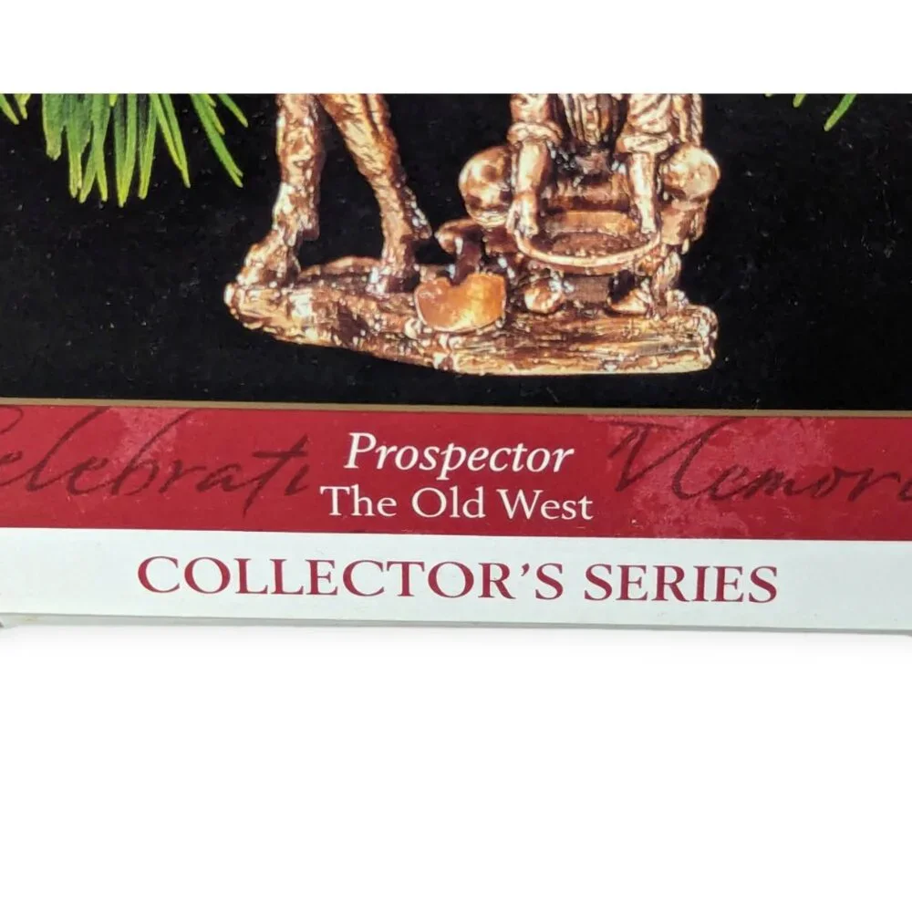 Vintage 1999 Hallmark Keepsake Ornament Prospector Old West